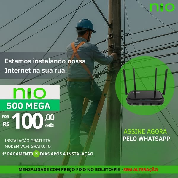 Assine Nio Internet Facebook ad: Converse conosco