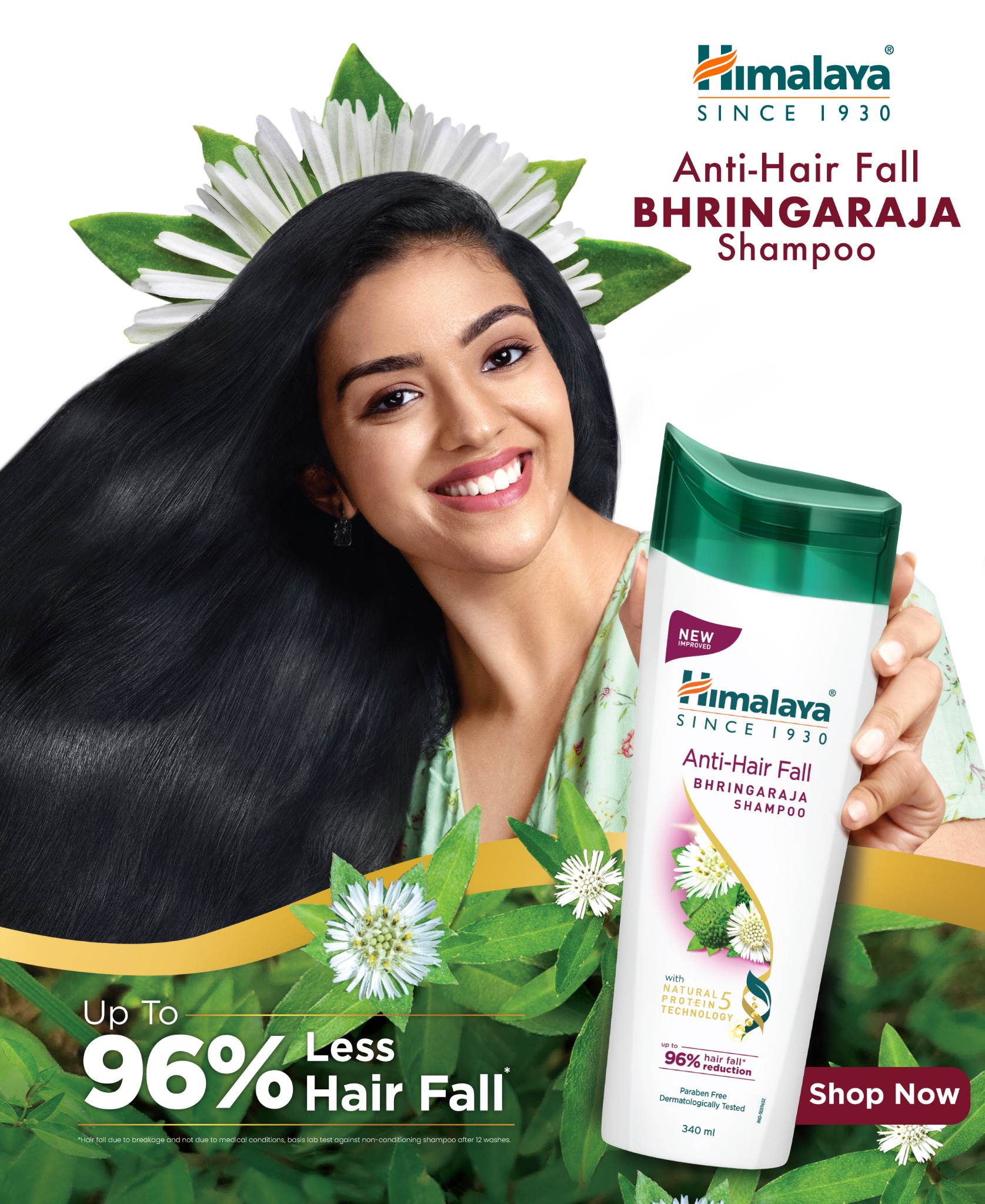 Himalaya Hair Care Facebook ad: Stop waking up to hair fall