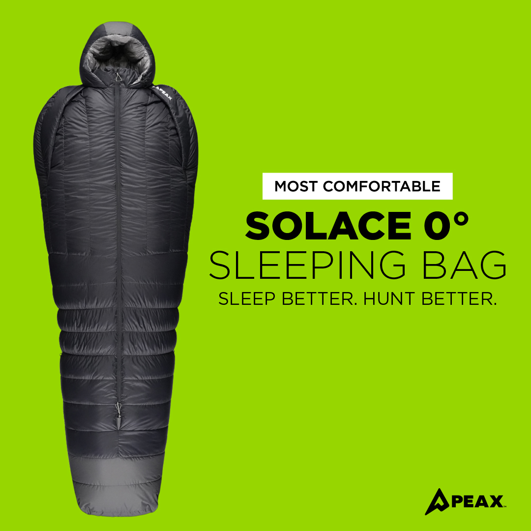 PEAX Equipment Co. Facebook ad: Sleep = Your Edge in the Backcountry