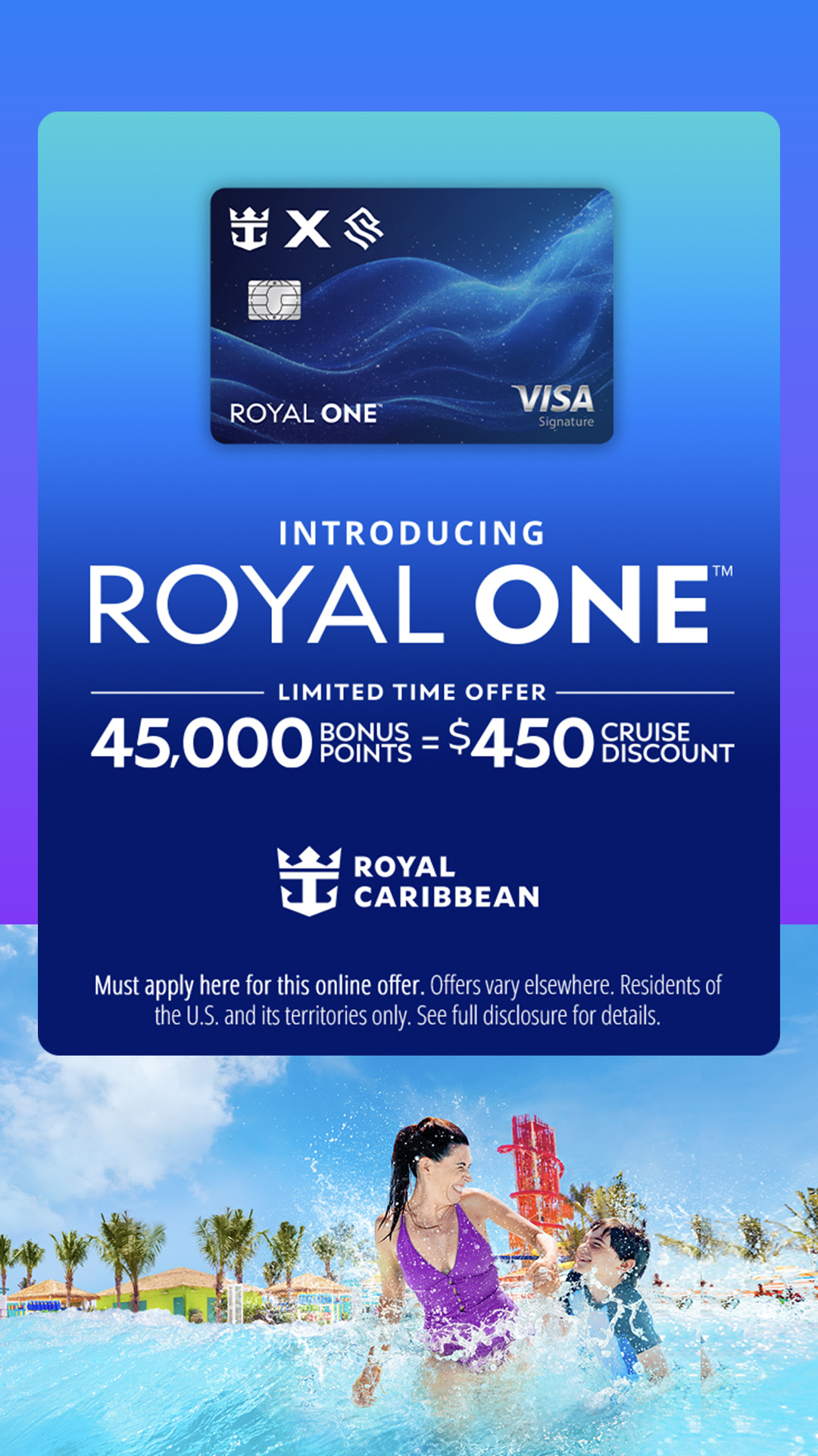 Royal Caribbean Facebook ad