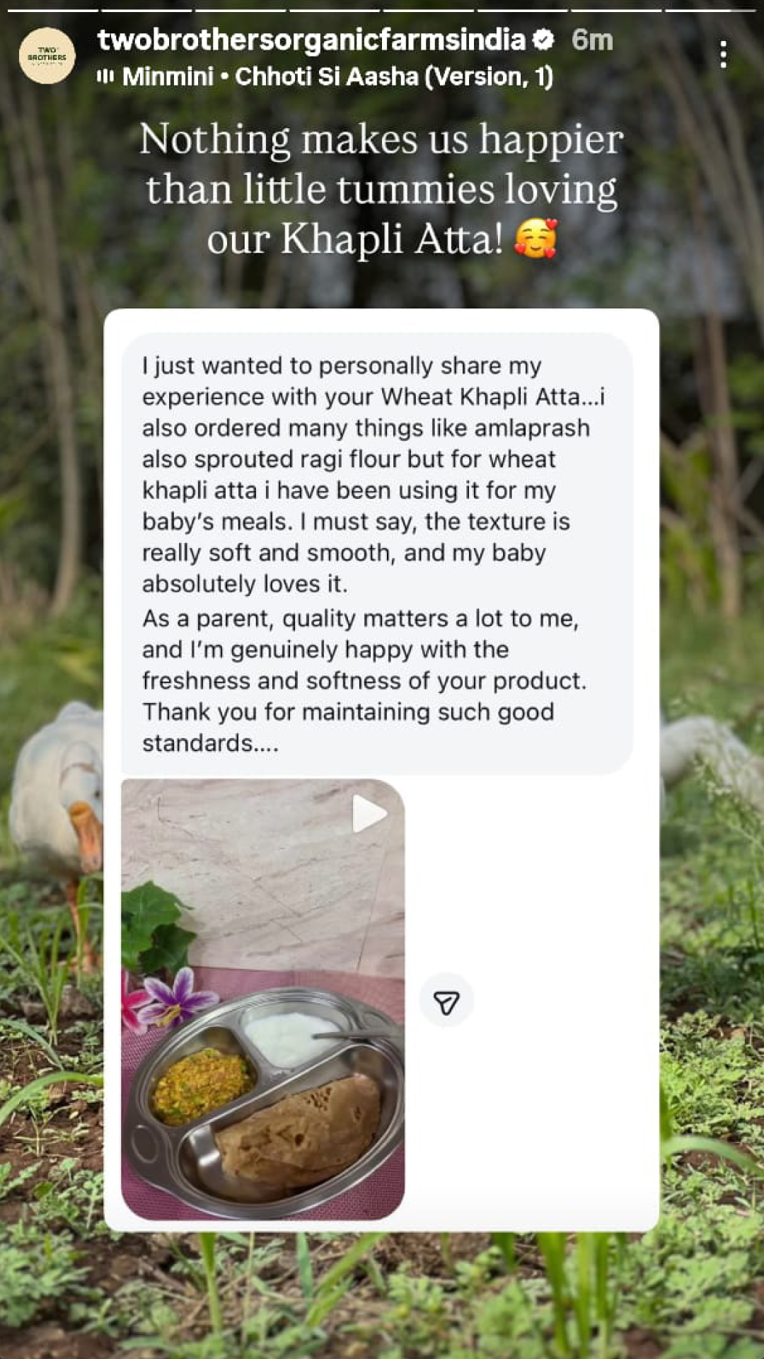 Two Brothers Organic Farms Facebook ad
