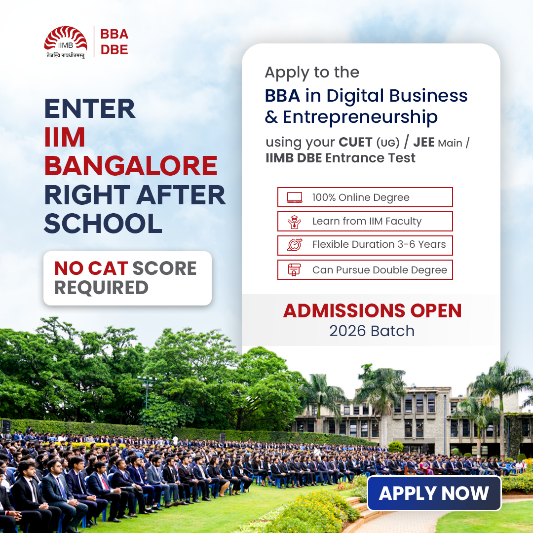 IIM Bangalore - BBA in Digital Business & Entrepreneurship Facebook ad