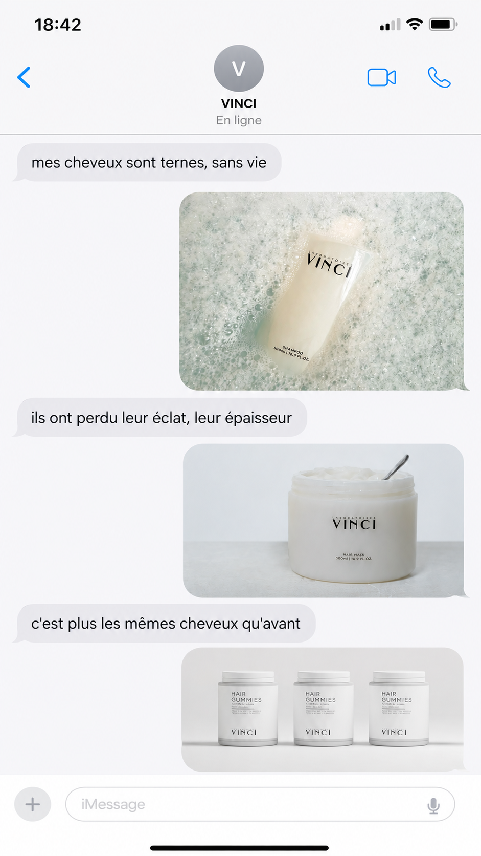 Laboratoires Vinci Facebook ad