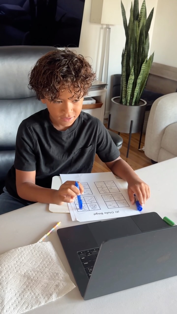 Outschool Facebook ad: My son is in a Spanish dual-immersion program…