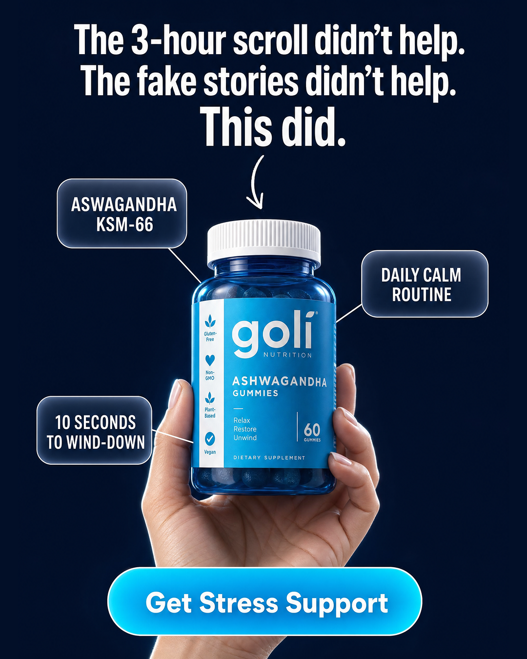 Goli Facebook ad: You Don't Have a Scrolling Problem