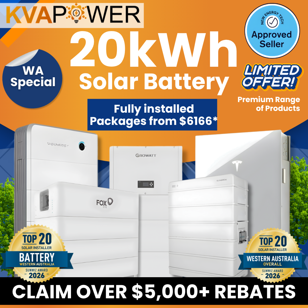 KVA POWER Facebook ad: BATTERY & SOLAR System!