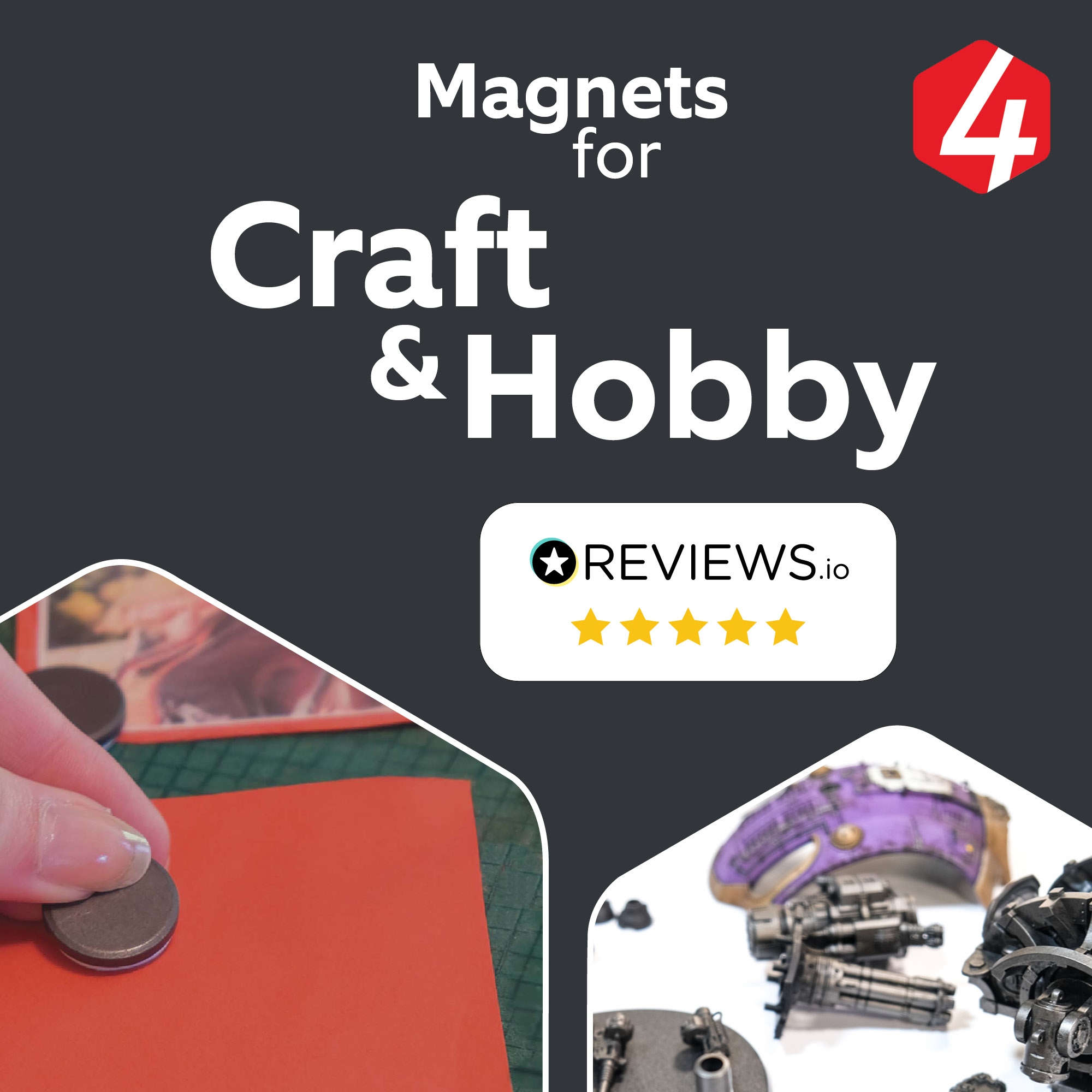 First4Magnets Facebook ad: Craft and Hobby Magnets