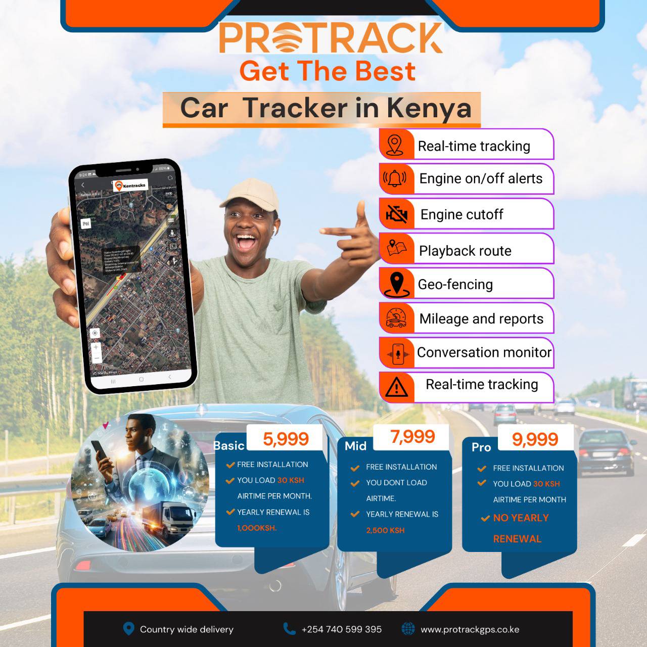 Protrack Gps Facebook ad: TOP CAR TRACKER IN KENYA