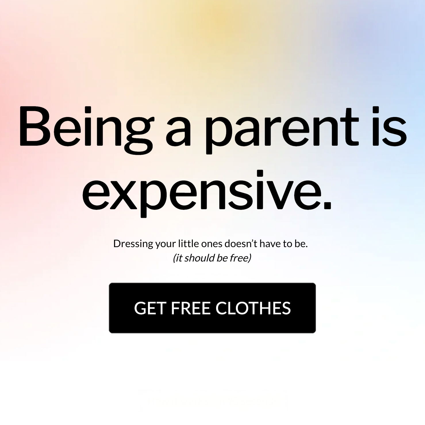 Blossoms.App Facebook ad: Blossoms, The Social Marketplace for Kids Clothing Donations
