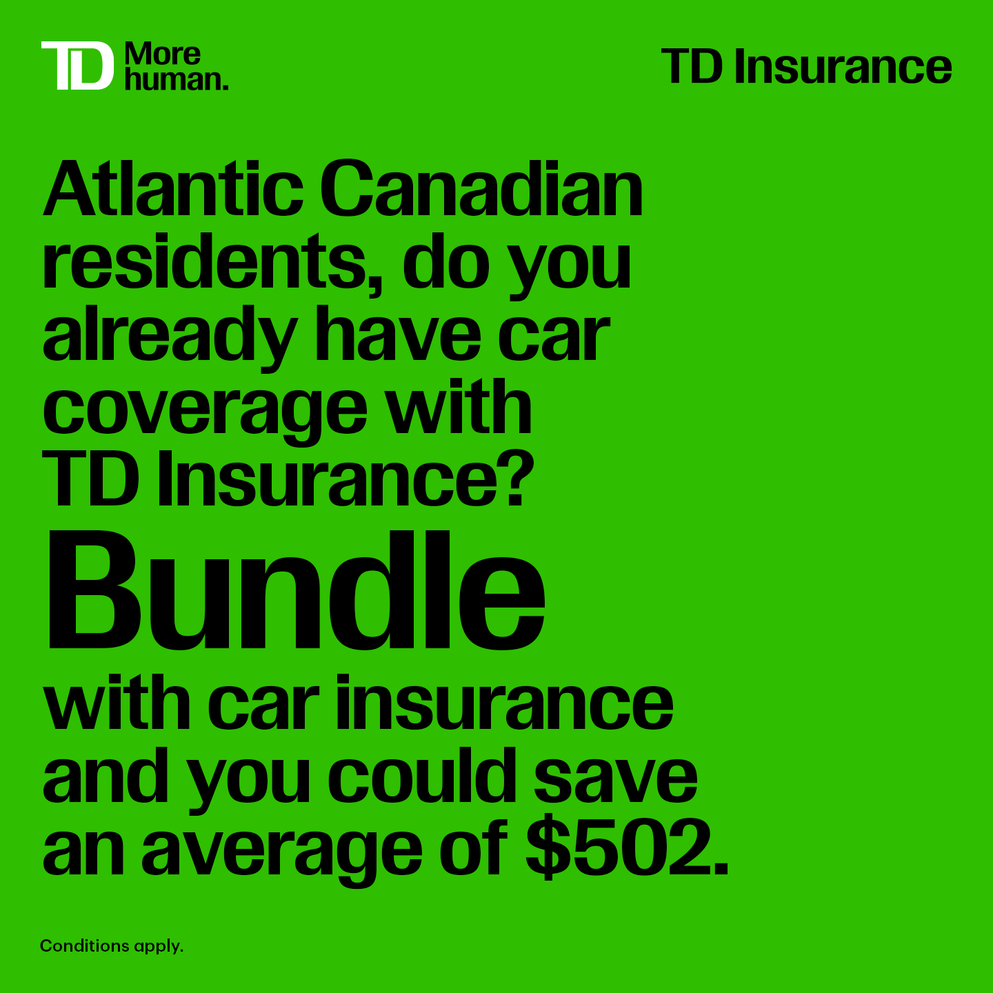 TD Insurance Facebook ad