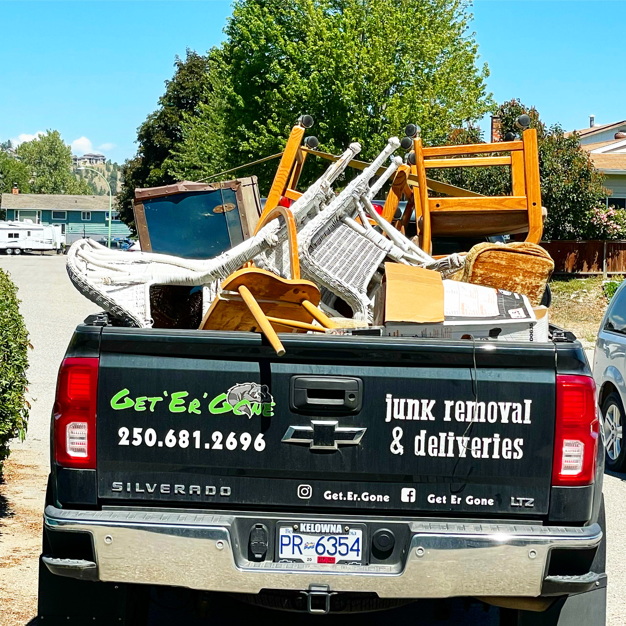 Get Er Gone Facebook ad: With Get Er Gone Junk Removal & Deliveries…