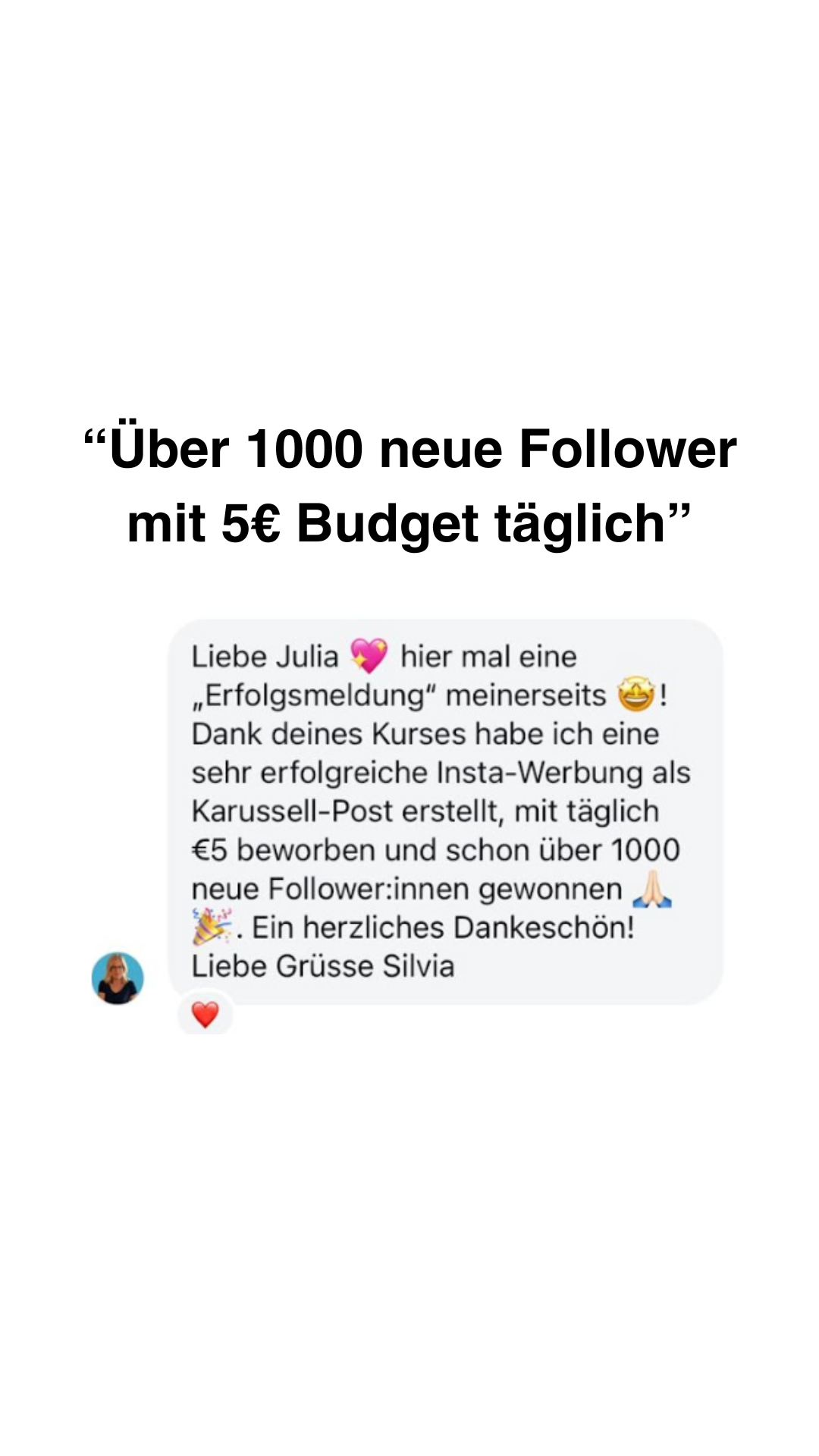 Julia Trost - Online Unternehmensaufbau Facebook ad