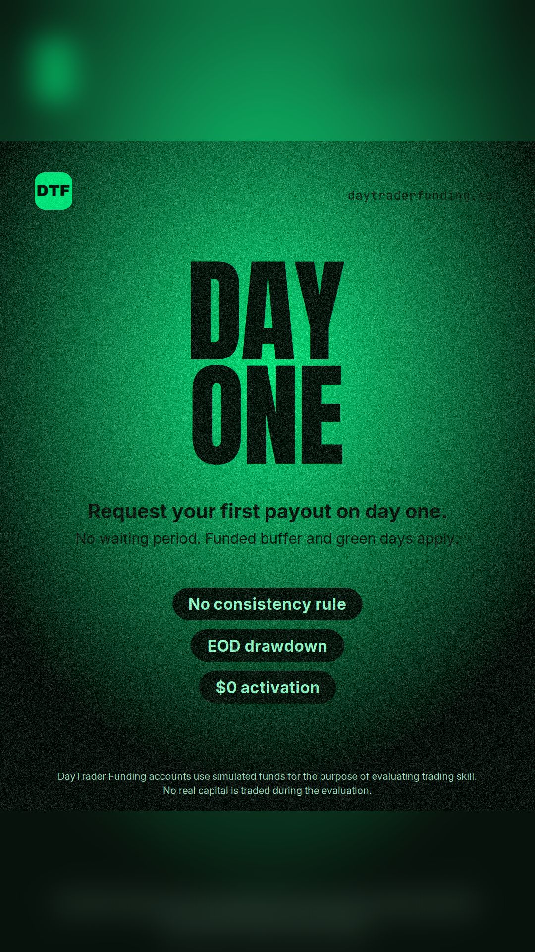 Daytraderfunding Facebook ad: Compare The Rules Before You Buy
