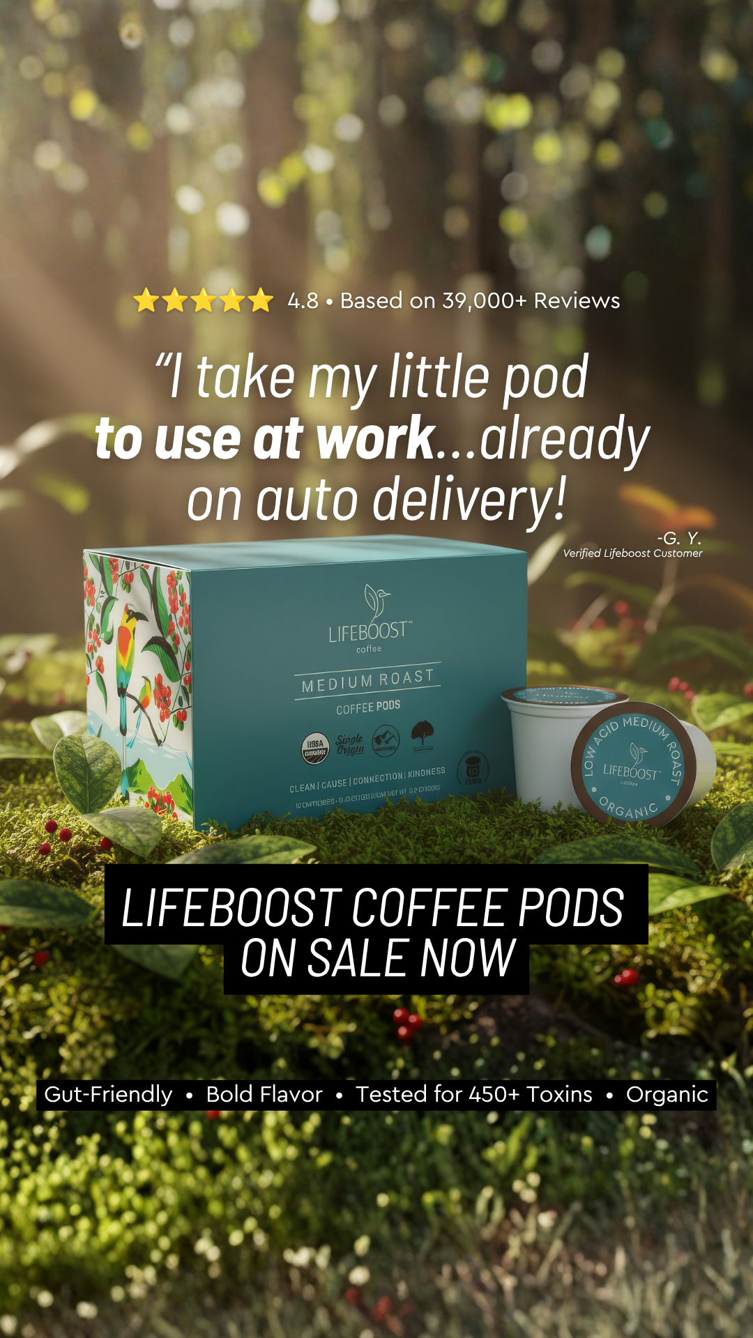 Lifeboost Coffee Facebook ad