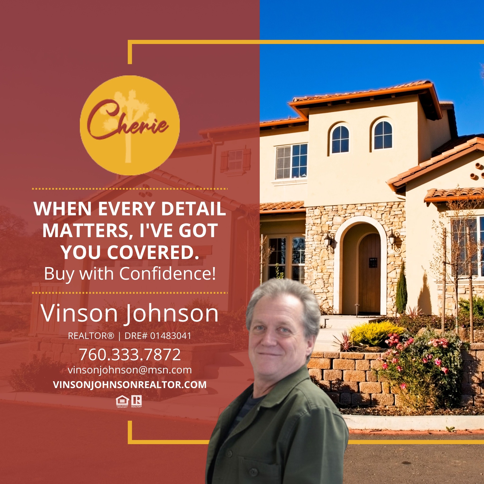 Vinson Johnson Realtor Facebook ad: Vinson Johnson's Blinq Card