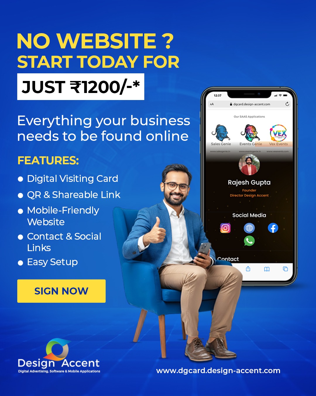 Design Accent Facebook ad: Chat with us
