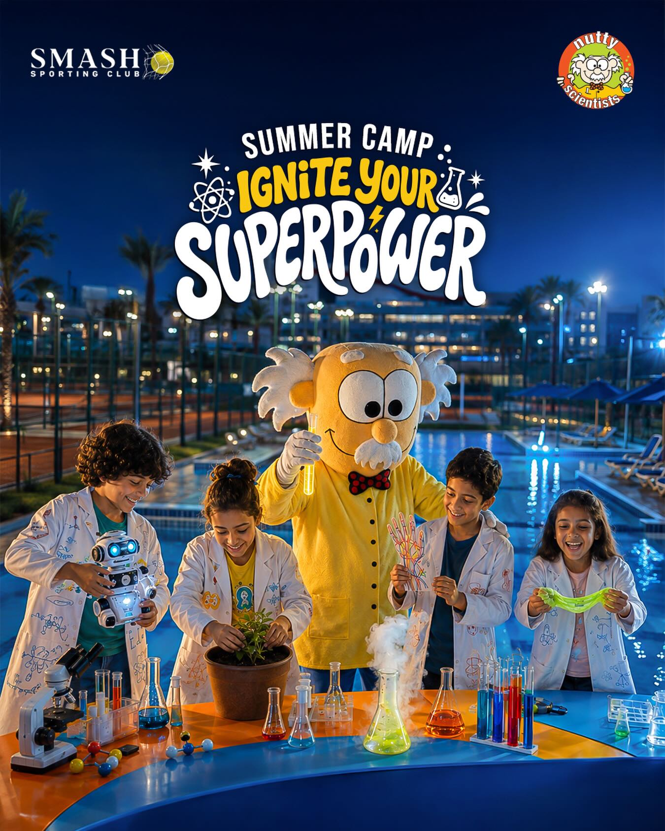 Nutty Scientists- Egypt Facebook ad: Big news! Nutty Scientists is coming to Smash…