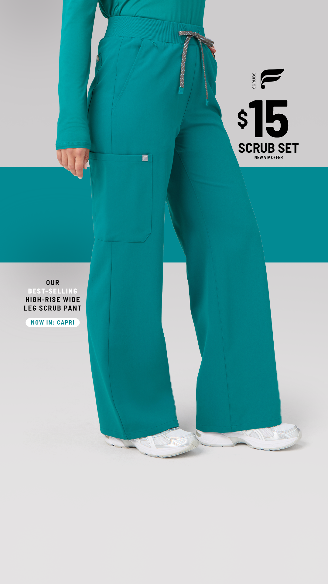 Fabletics Scrubs Facebook ad