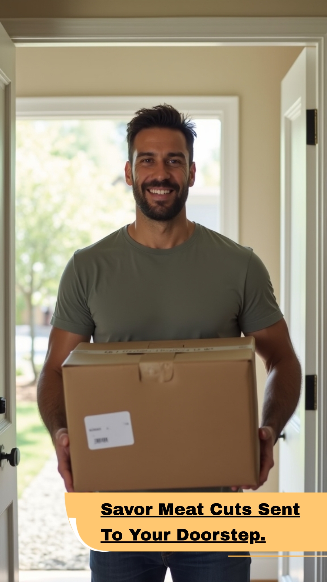 QuickSearches Realm Facebook ad: Home Meat Delivery All States.