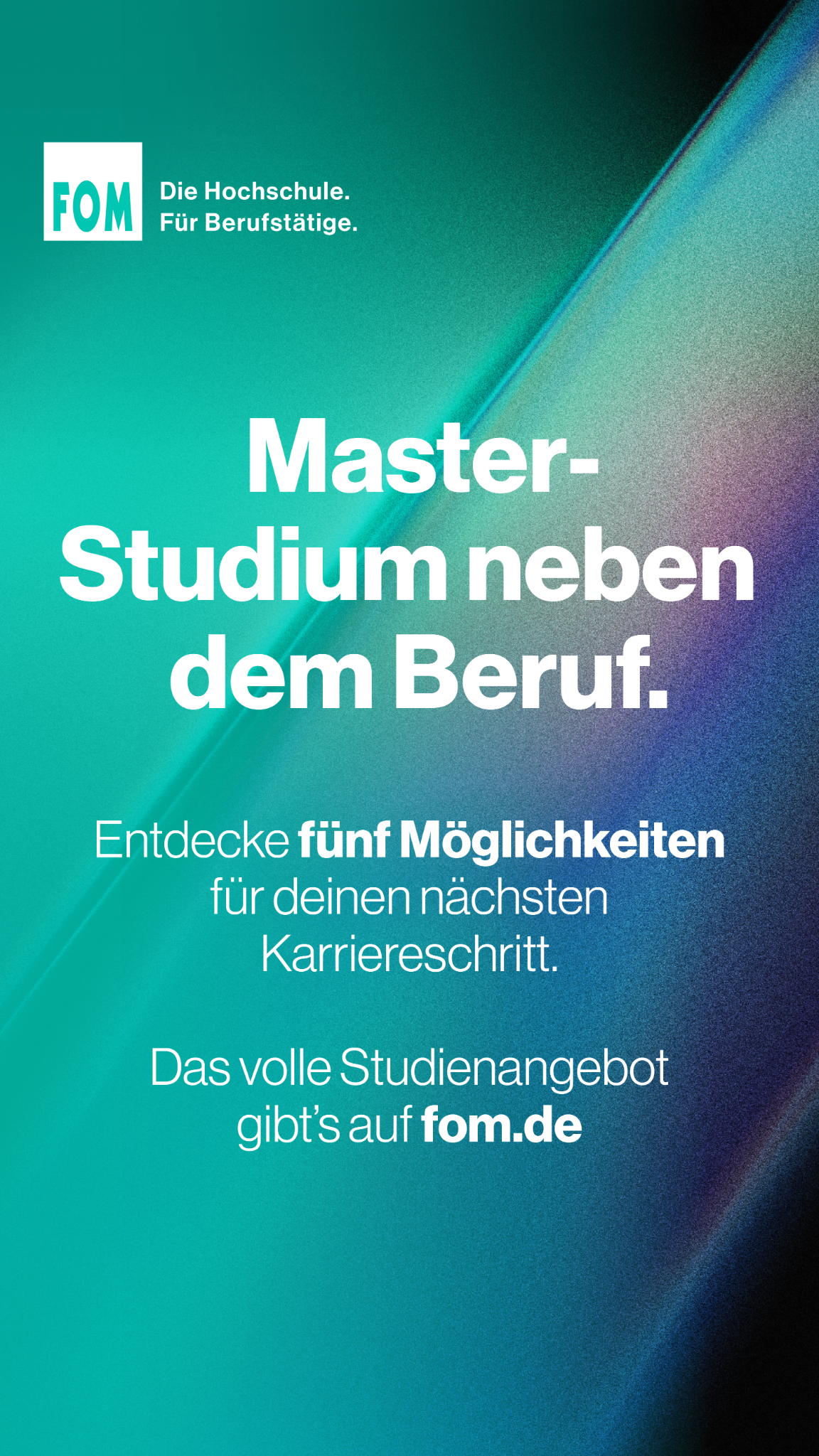 FOM Hochschule Facebook ad