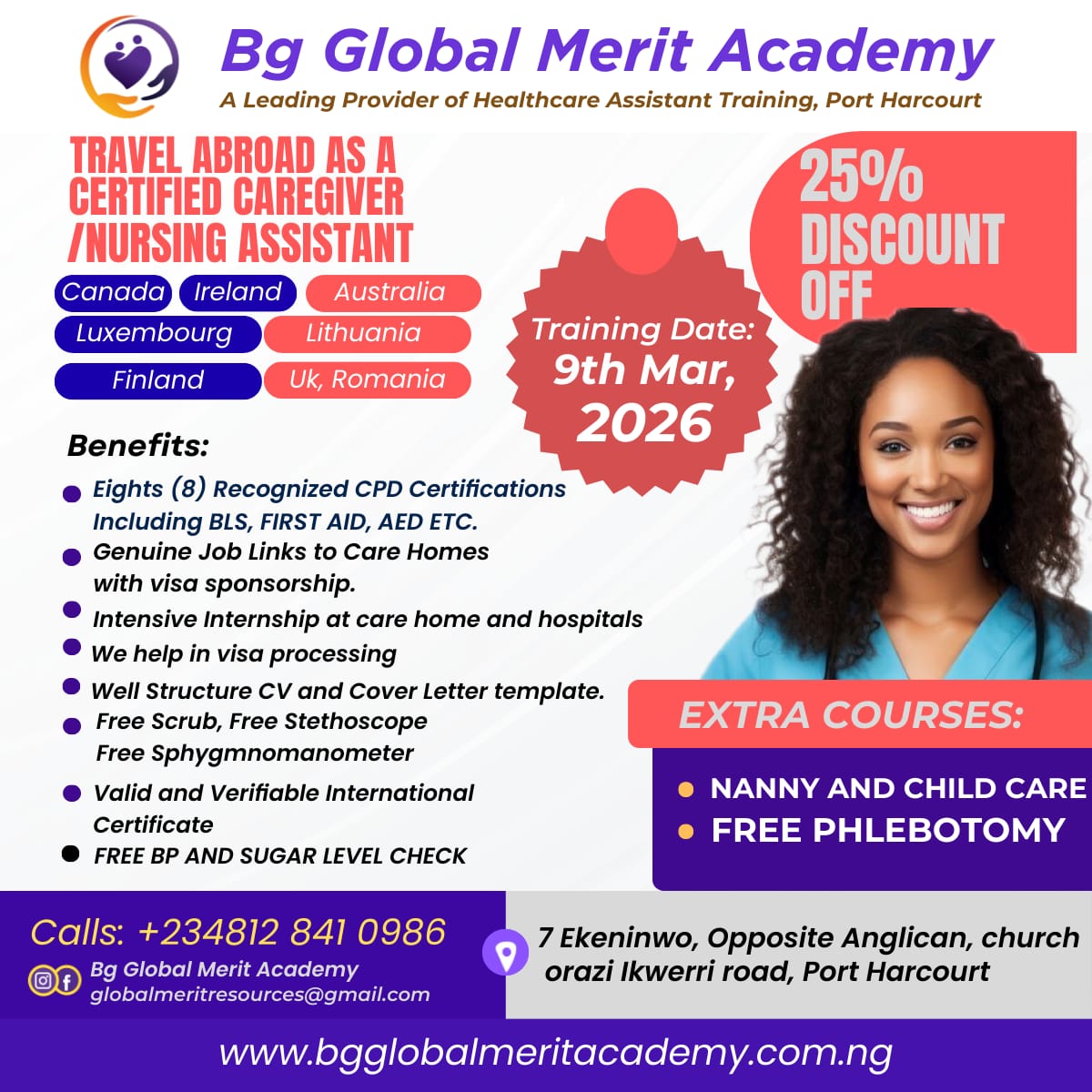 BG Global Merit Academy Facebook ad: Chat with us