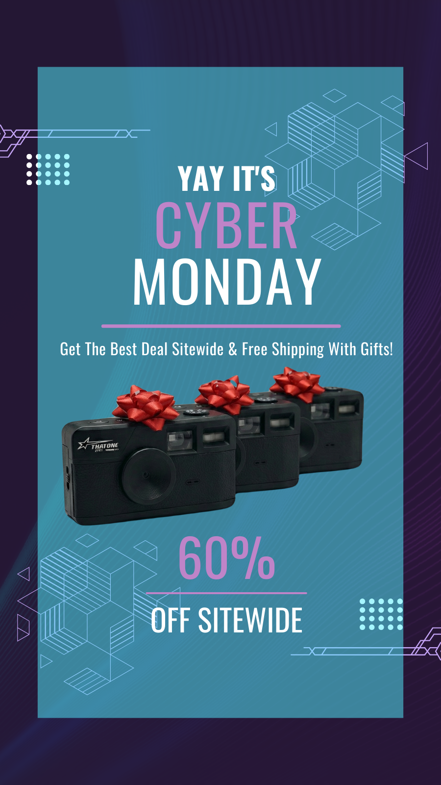 Thatonestreet Facebook ad: CYBER MONDAY SALE (60% OFF) - LIMITED TIME