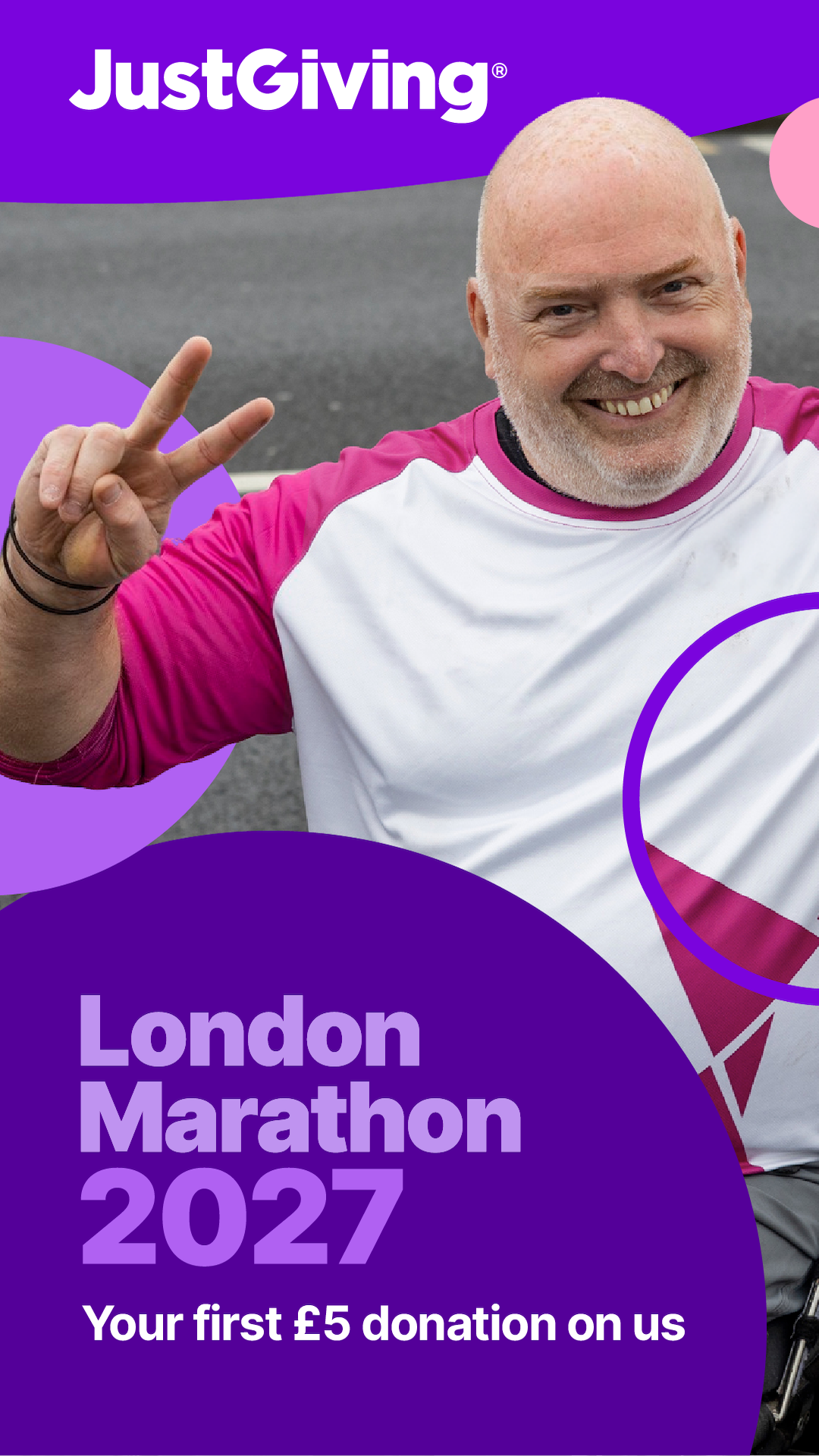 JustGiving Facebook ad