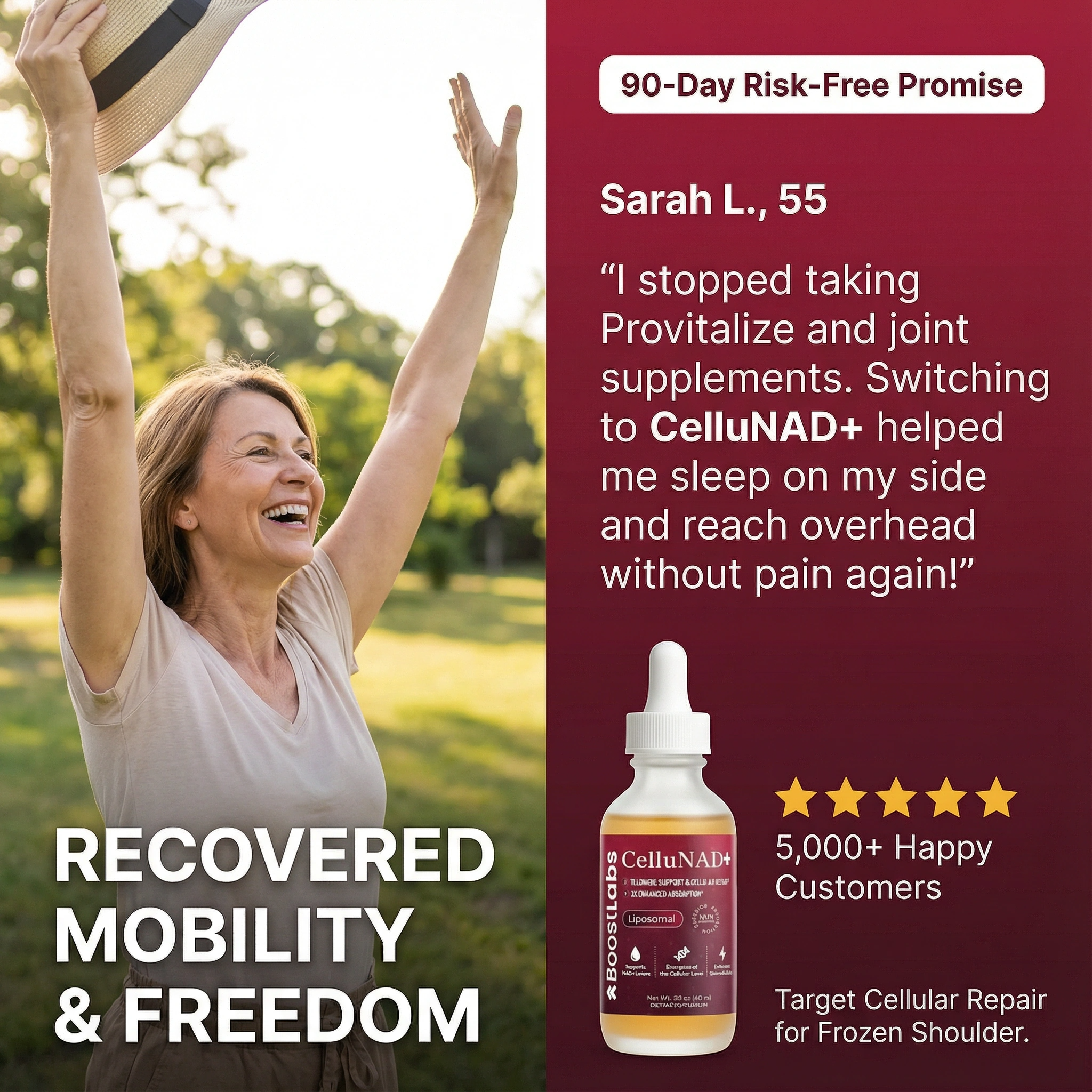 Sarah Mitchell Menopause Joint Expert Facebook ad