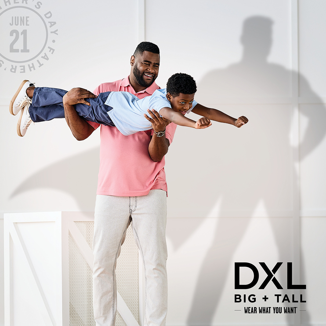 DXL Big + Tall Facebook ad