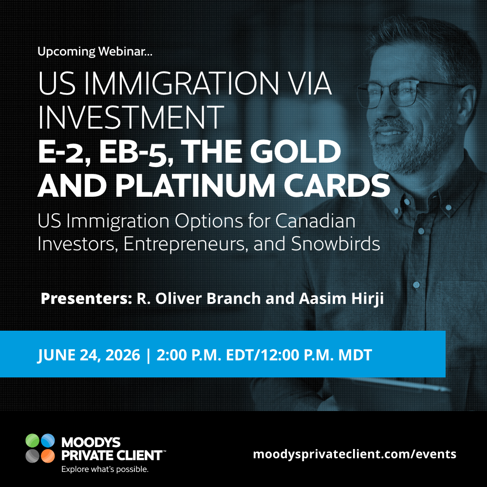 Moodys Tax Facebook ad: US Immigration Webinar | June 24