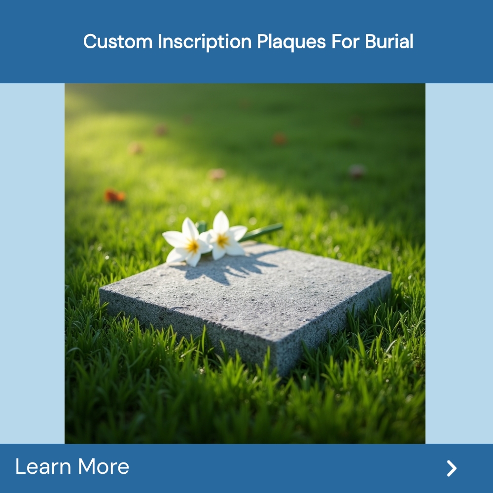 GoSearchable Highlight Facebook ad: Custom Inscription Plaques For Burial.