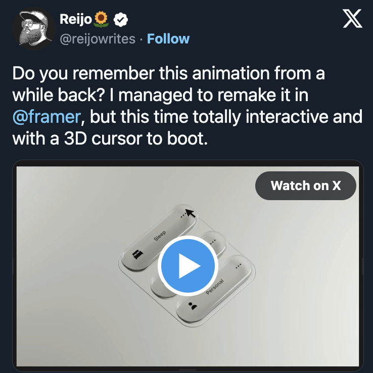 Framer Facebook ad