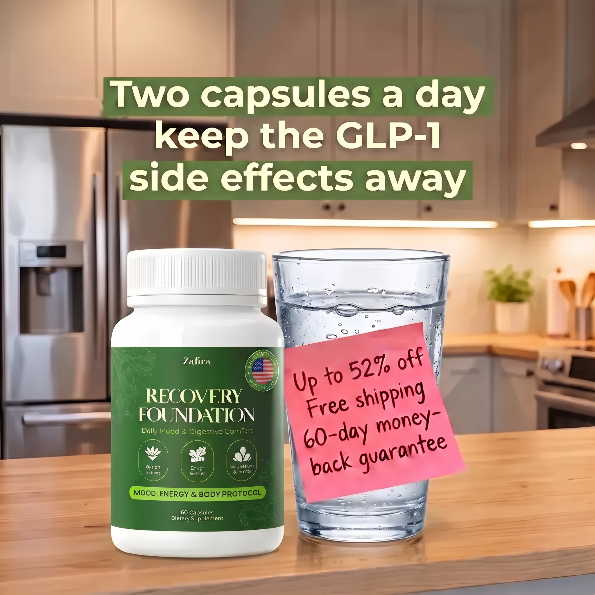 Zafira Organics. Facebook ad