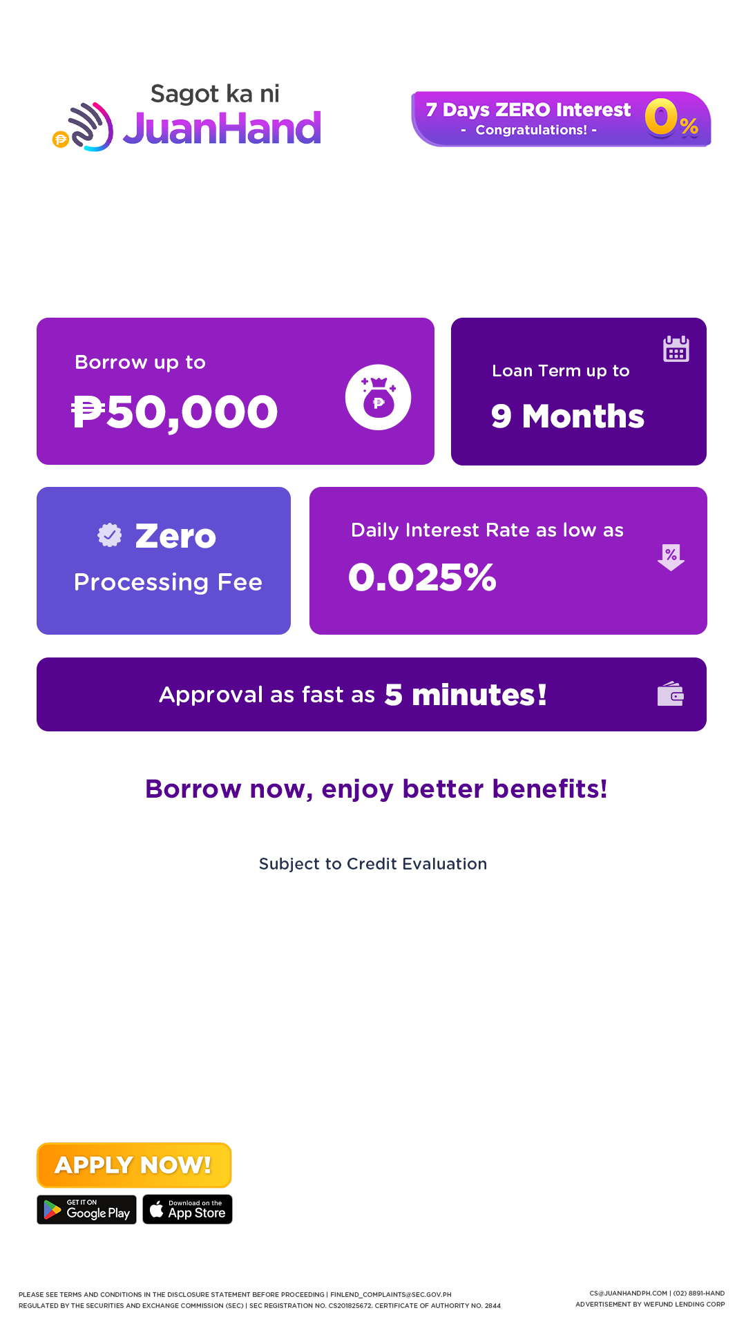 JuanHand Facebook ad