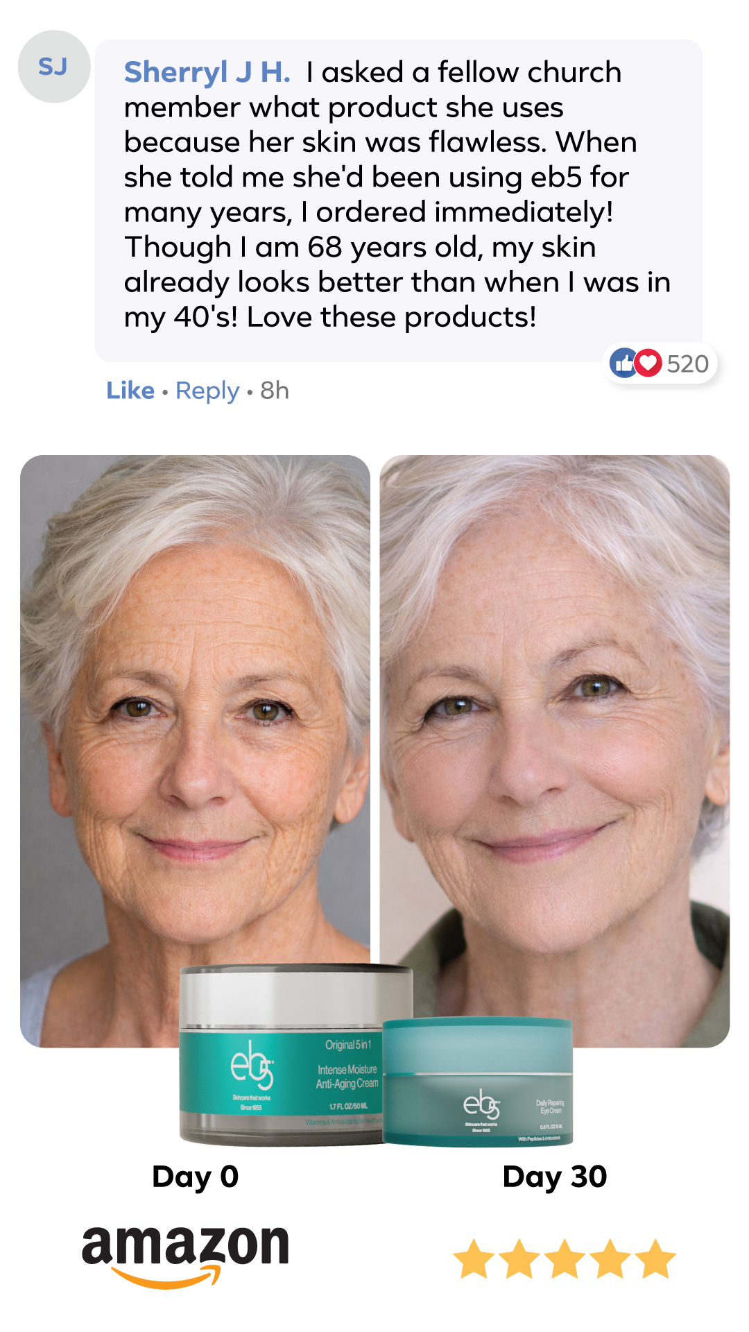 Eb5 Anti-Aging Skincare Facebook ad