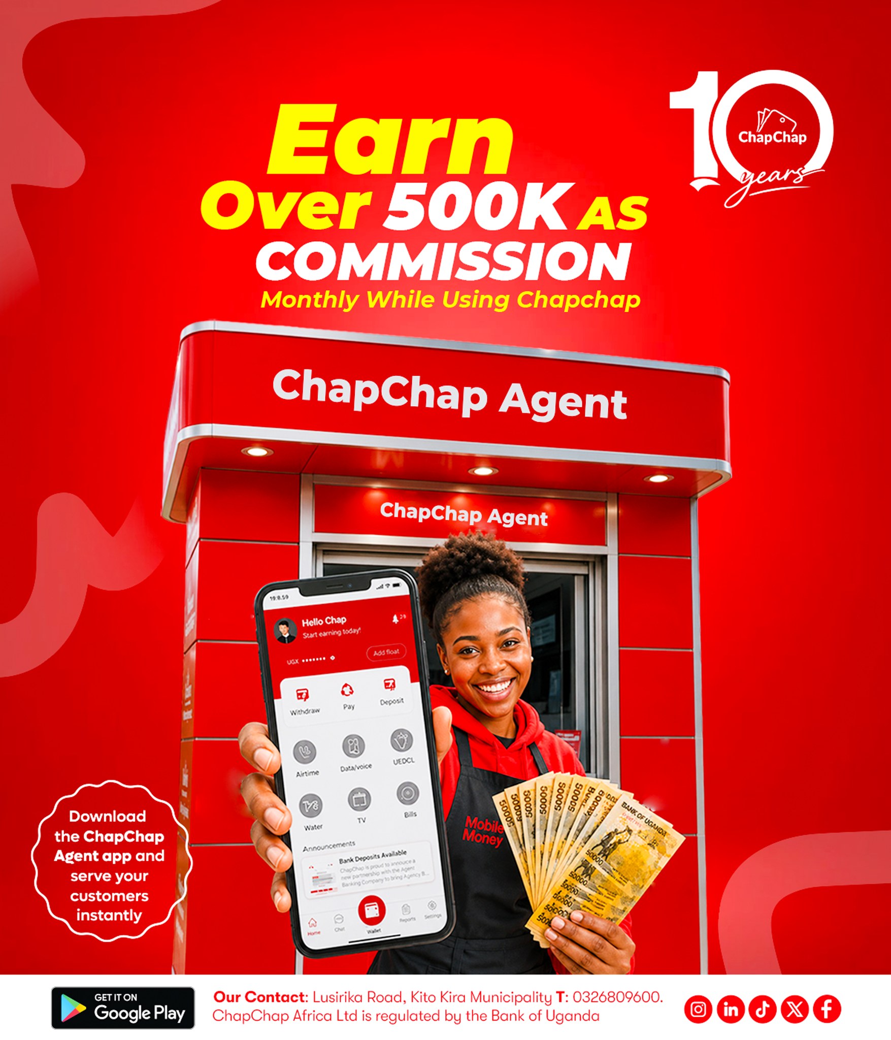 ChapChap Facebook ad: Start a Mobile Money Business Today!