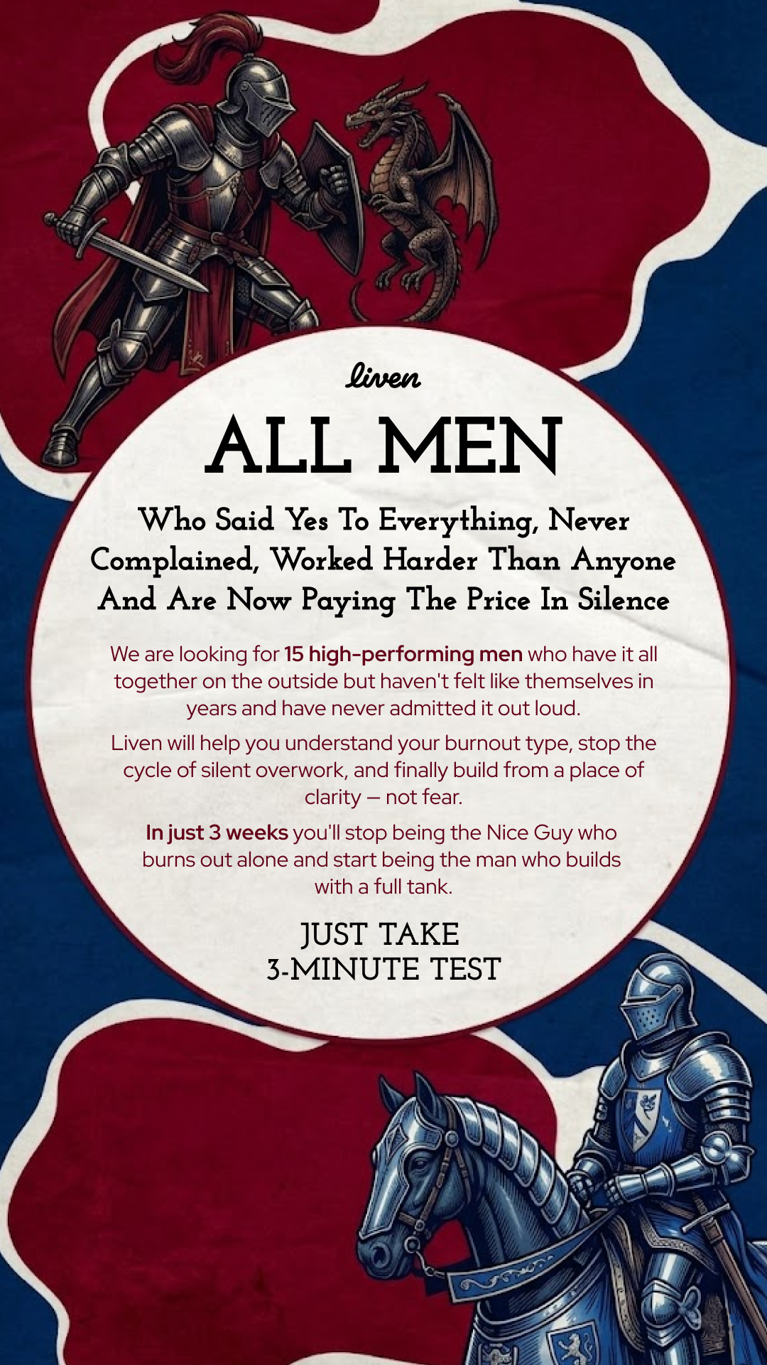Liven: Self-Discovery Community Facebook ad