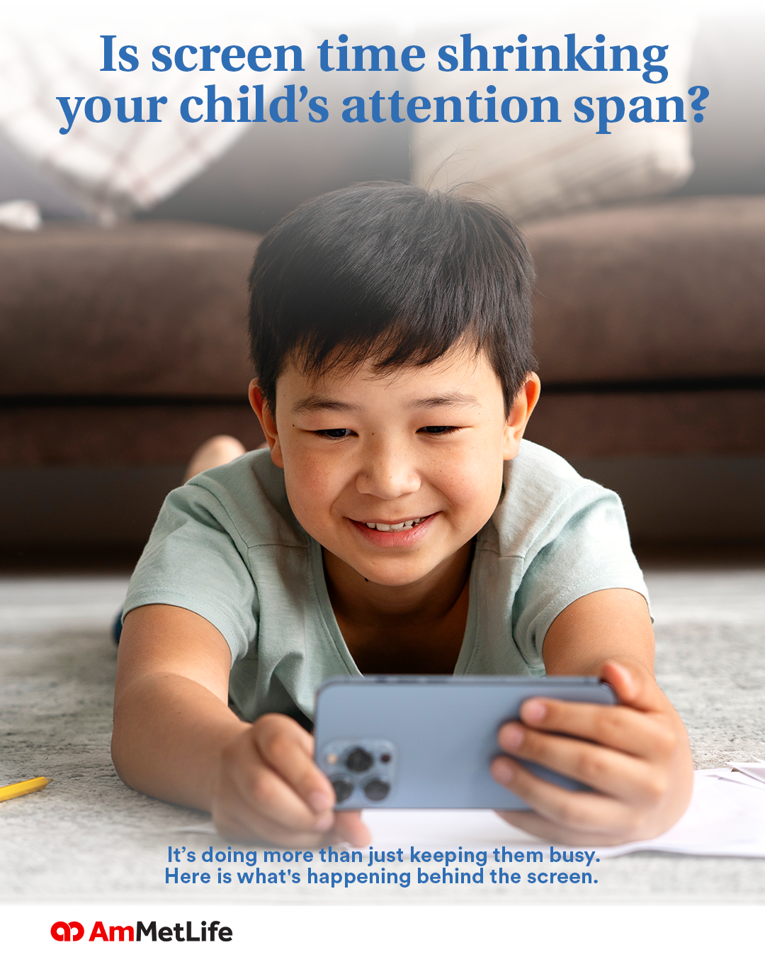 AmMetLife Facebook ad: Screens are part of everyday life-but balance is…