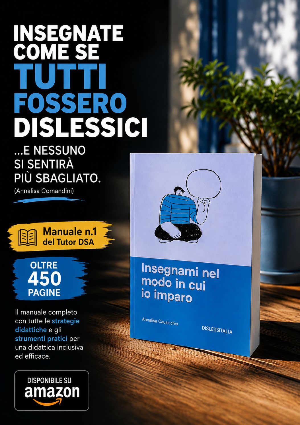 Dislessitalia Facebook ad: Insegnami nel modo in cui io imparo