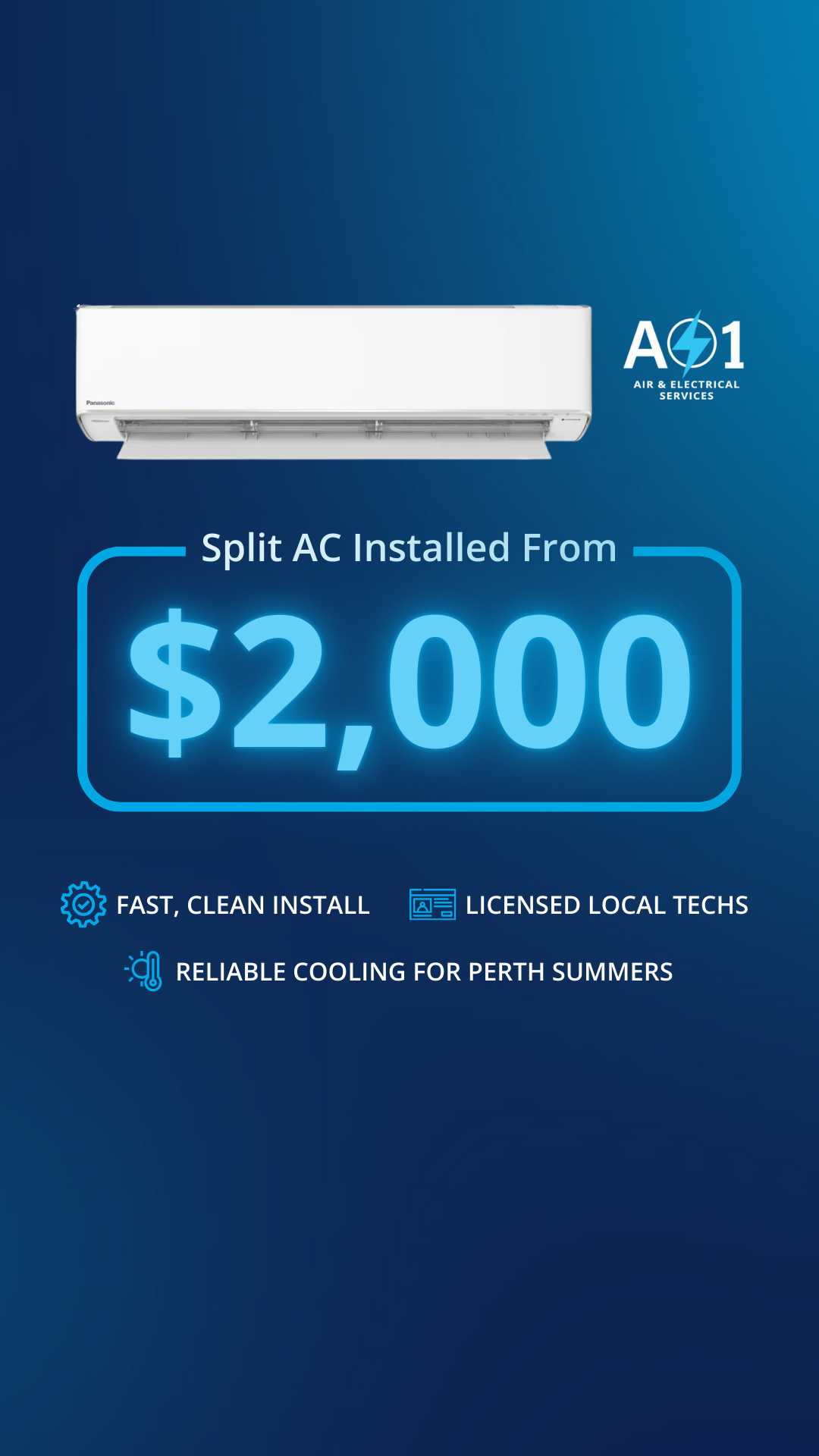 A1Air&Electrical  Facebook ad