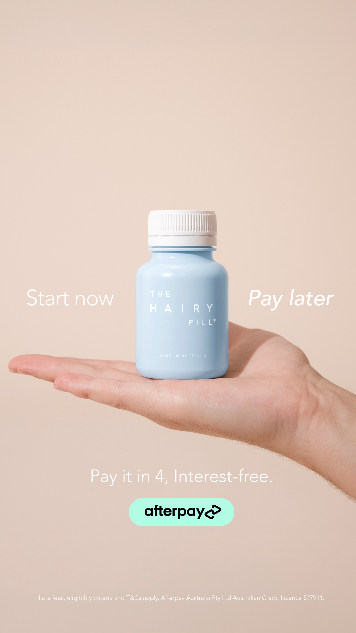 The Hairy Pill Facebook ad