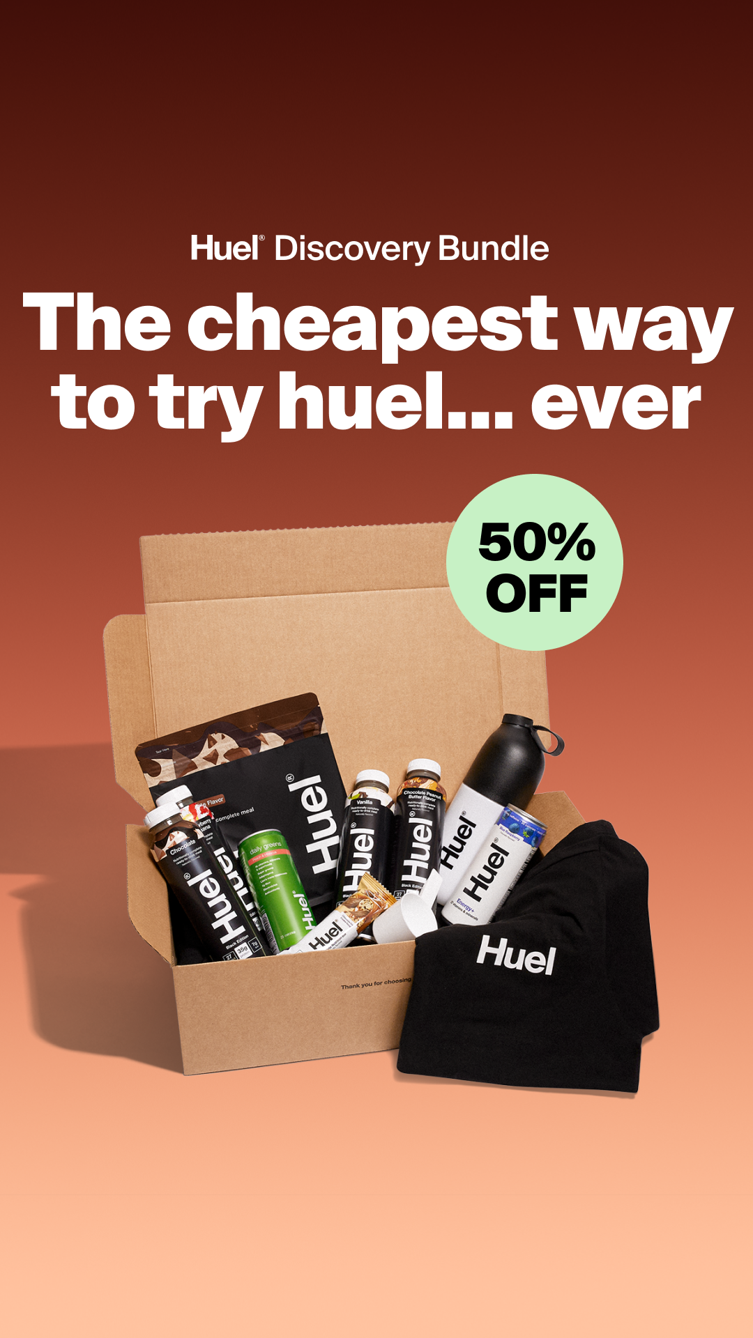 Huel Facebook ad