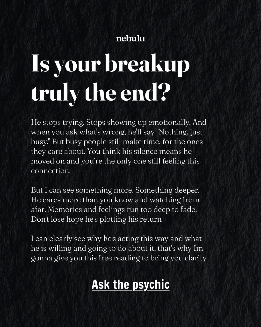 Your Relationship Advisor Facebook ad