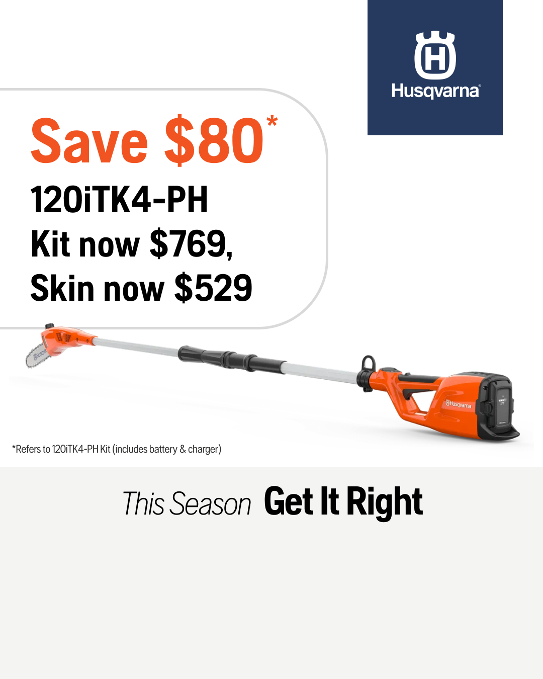 Husqvarna Facebook ad