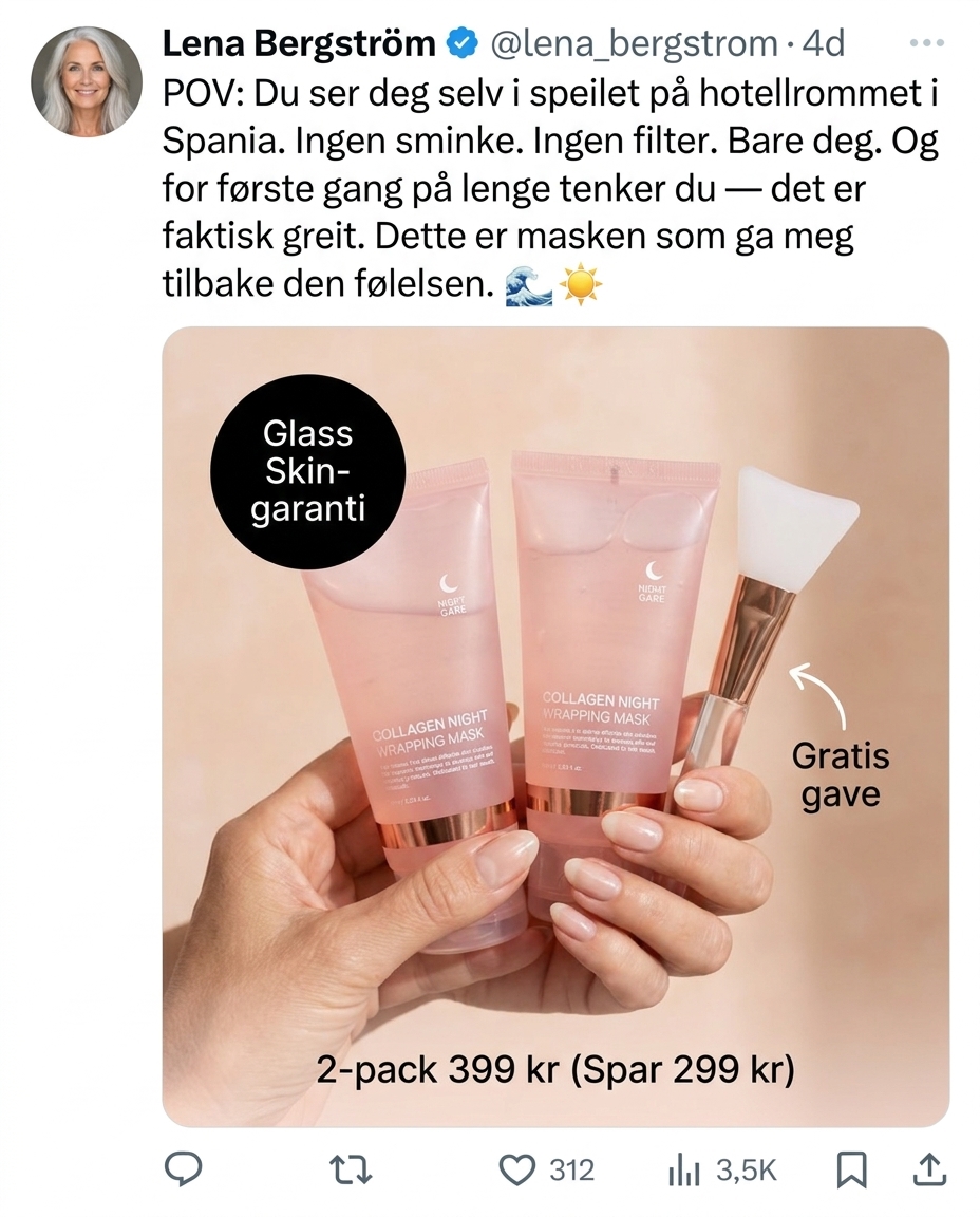 Glowtoxx Facebook ad
