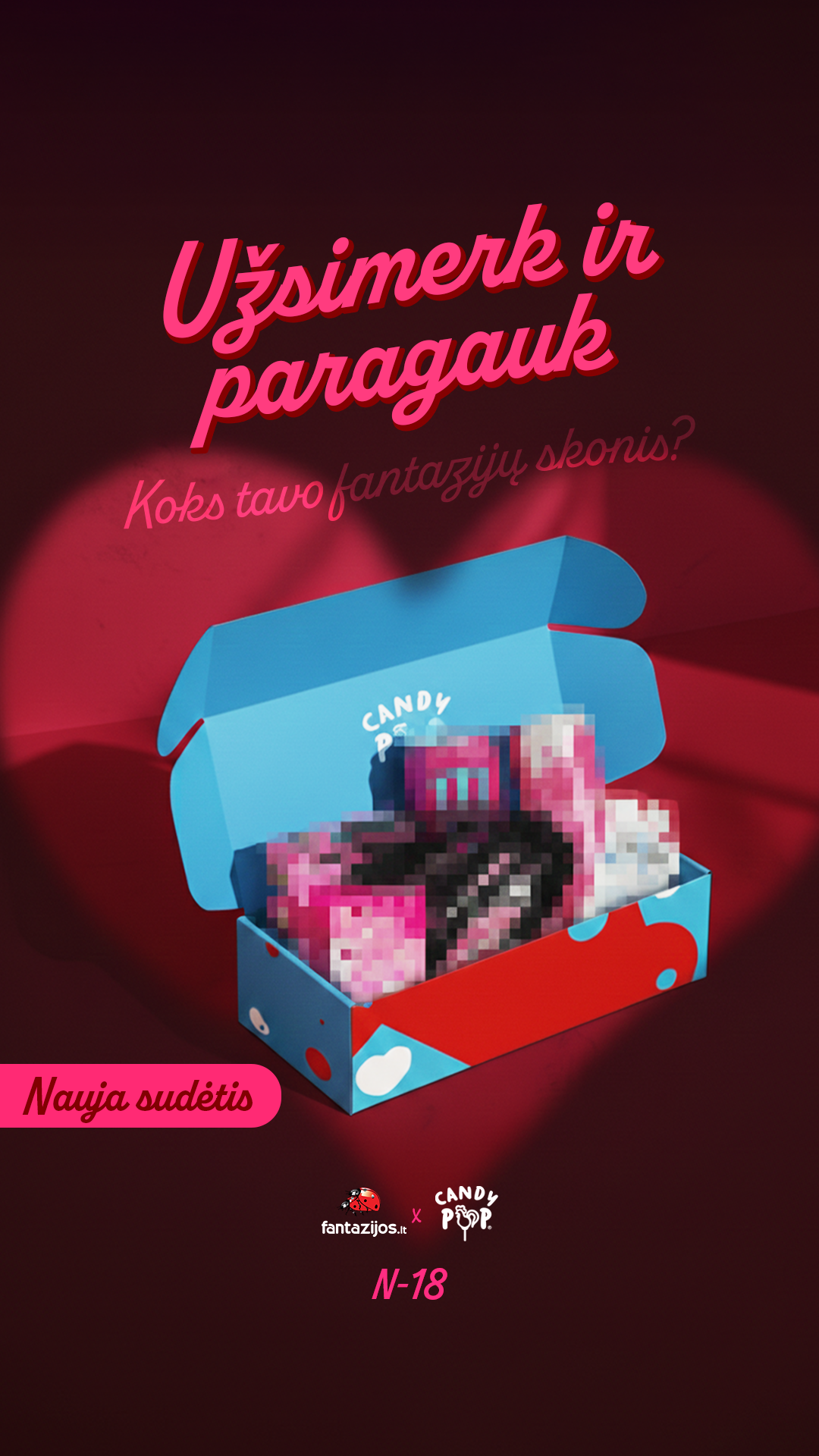 Candy POP Facebook ad