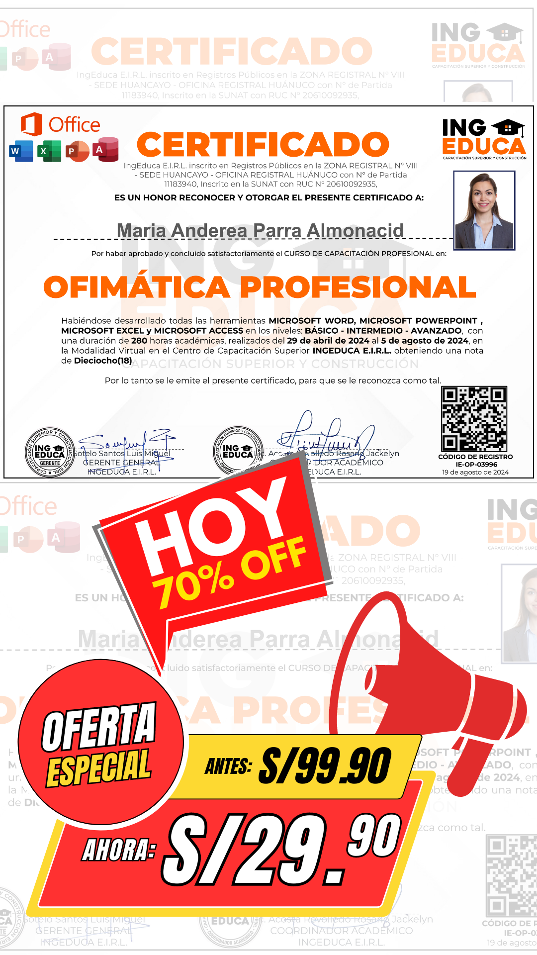 Educa Facebook ad from Sep 13, 2024