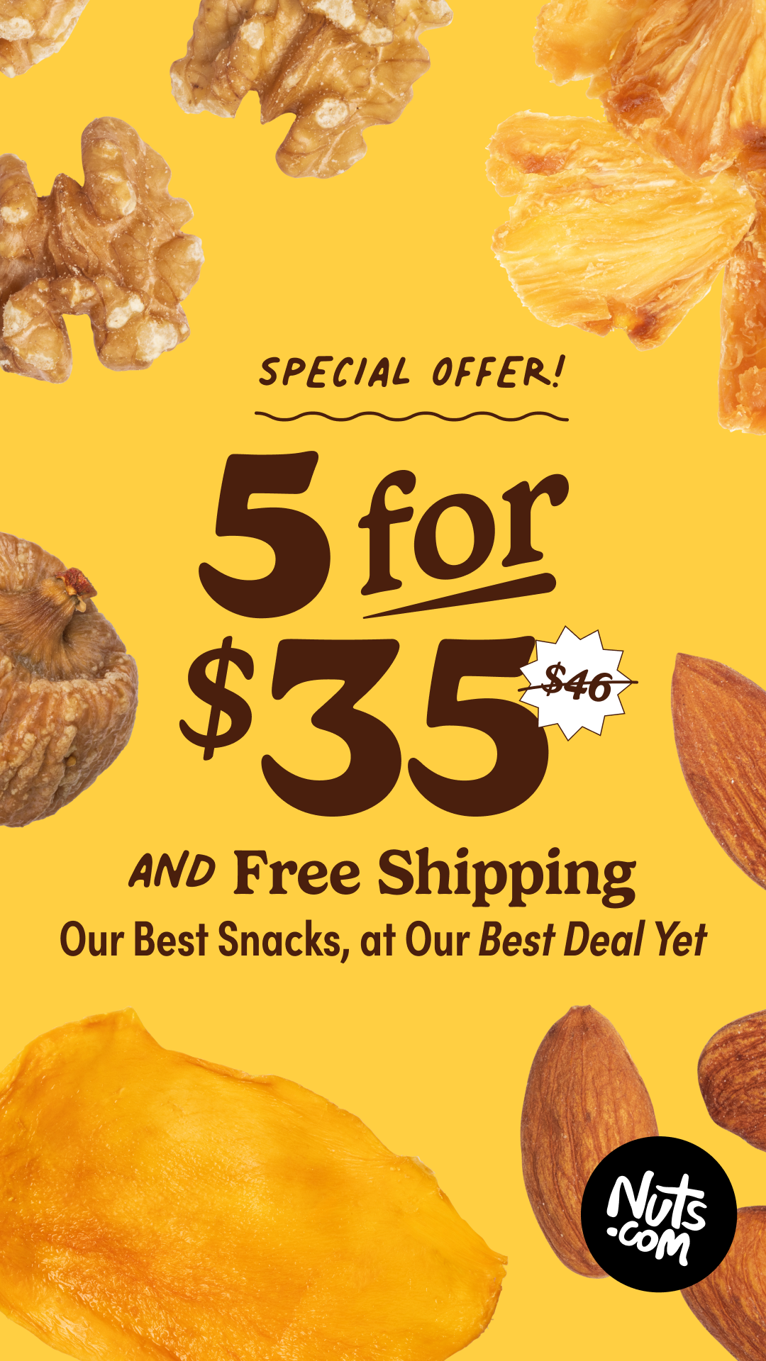 Nuts.com Facebook ad