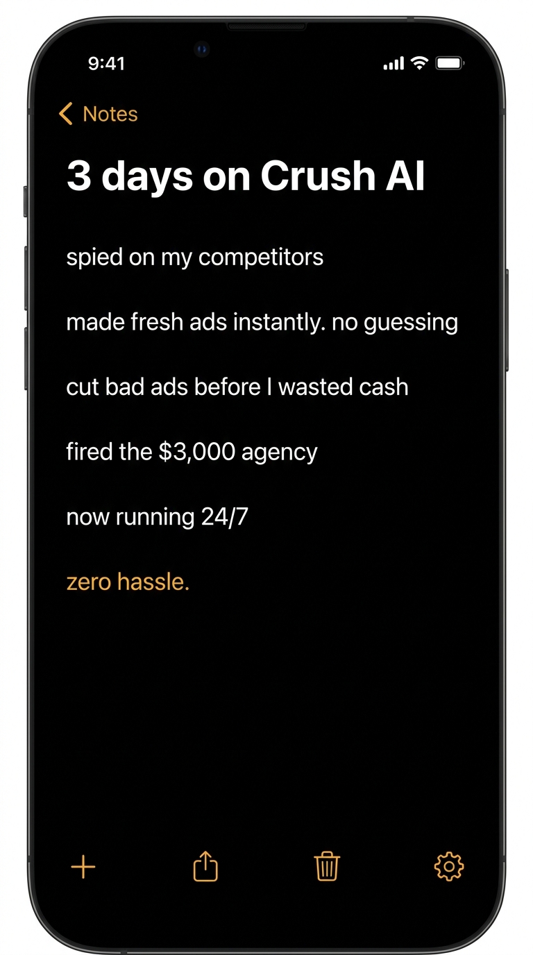 trycrush.ai Facebook ad