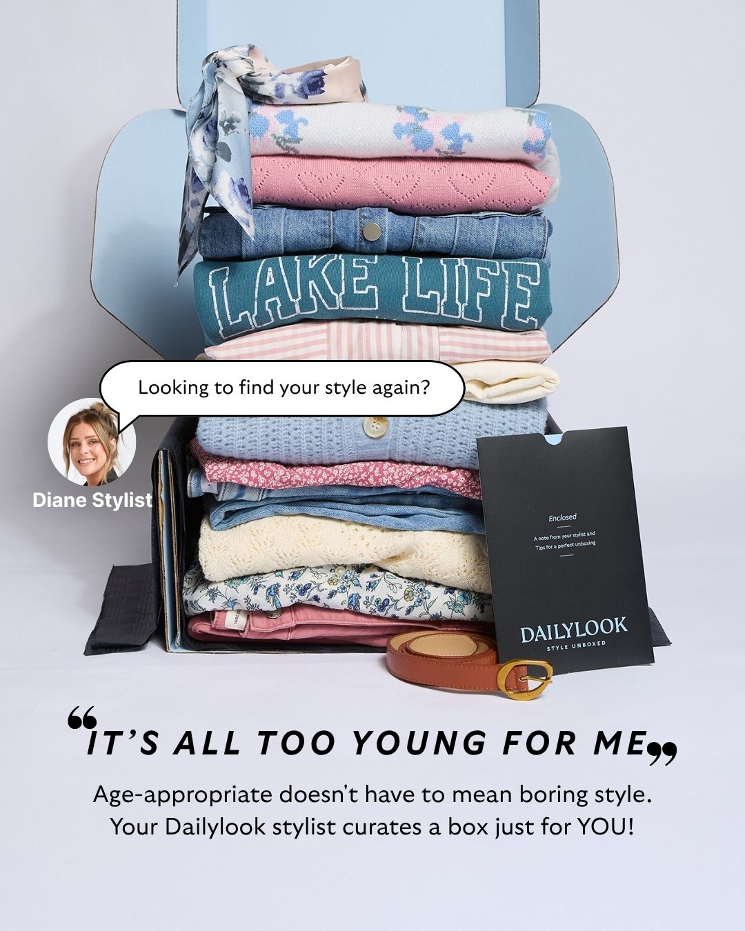 DAILYLOOK Facebook ad: Get Your Personalized Style Box